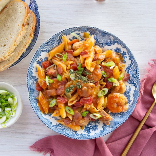 Jambalaya Pasta (Pastalaya) - Recipe photo by senseandedibility