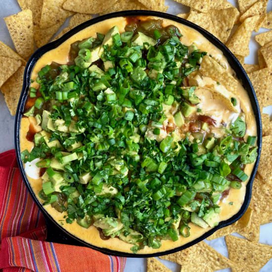 Skillet Seven-Layer Dip - Recipe photo by thebrookcook.wordpress.com