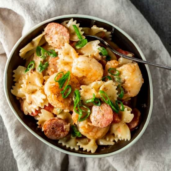 Cajun Shrimp & Sausage Pasta - Recipe photo by Went Here 8 This