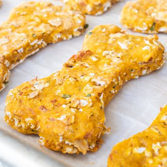 Chicken and Sweet Potato Dog Treats - Recipe photo by For the Love of Cooking