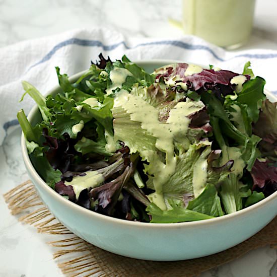 Creamy Pesto Salad Dressing - Recipe photo by DomesticDreamboat