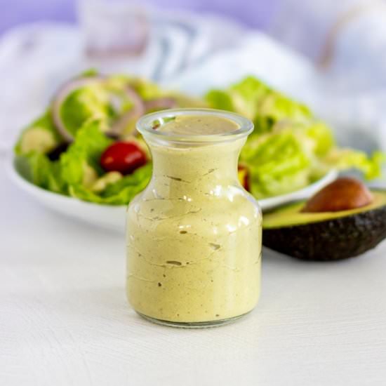 Oil-Free Vegan Avocado Dressing - Recipe photo by amykatz