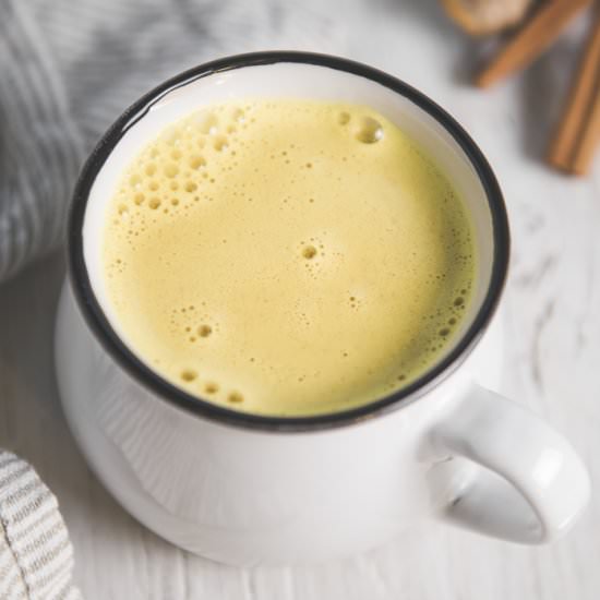 Fresh Turmeric Golden Milk - Recipe photo by BEET OF THE WILD