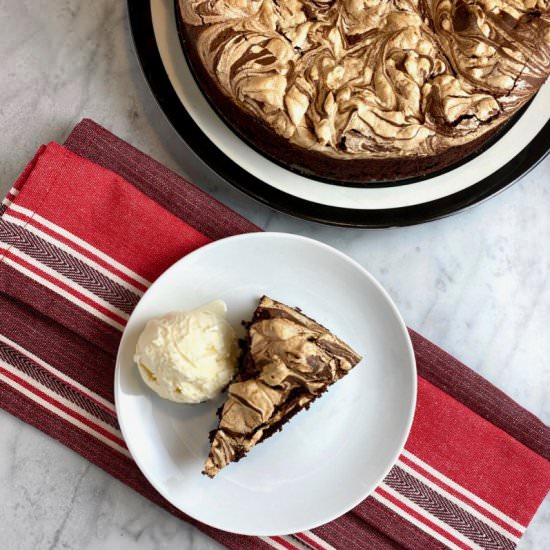 Chocolate Meringue Cake - Recipe photo by thebrookcook.wordpress.com