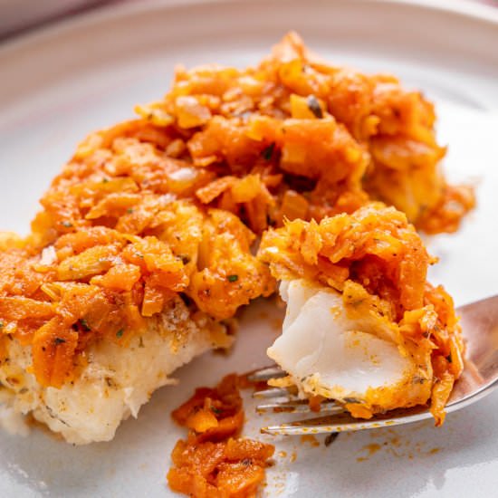 Polish Fish with Vegetable Topping - Recipe photo by everyday-delicious.com