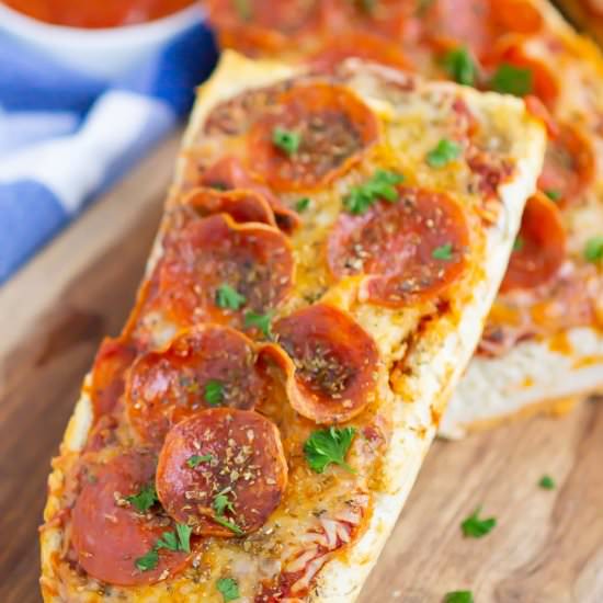 Air Fryer French Bread Pizza - Recipe photo by pumpkinnspice