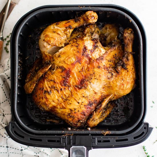 Air Fryer Whole Chicken - Recipe photo by theforkedspoon
