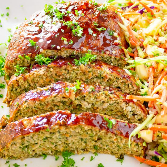 Chicken Meatloaf With Vegetables - Recipe photo by Two Kooks In The Kitchen