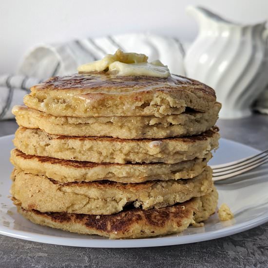 Oat Milk Pancakes - Recipe photo by www.jamilghar.com