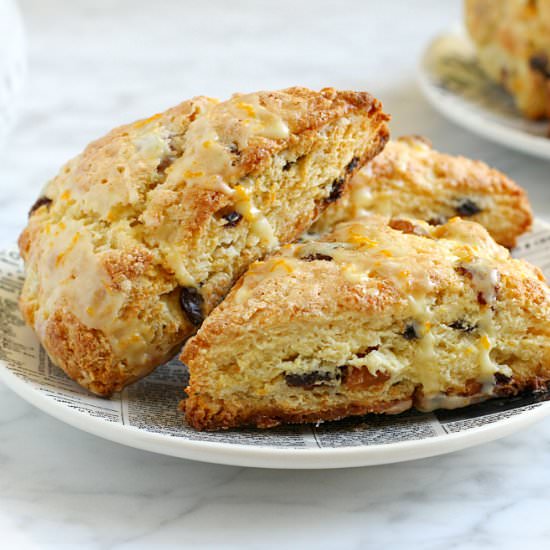 Orange Raisin Scones - Recipe photo by twoofakindcooks