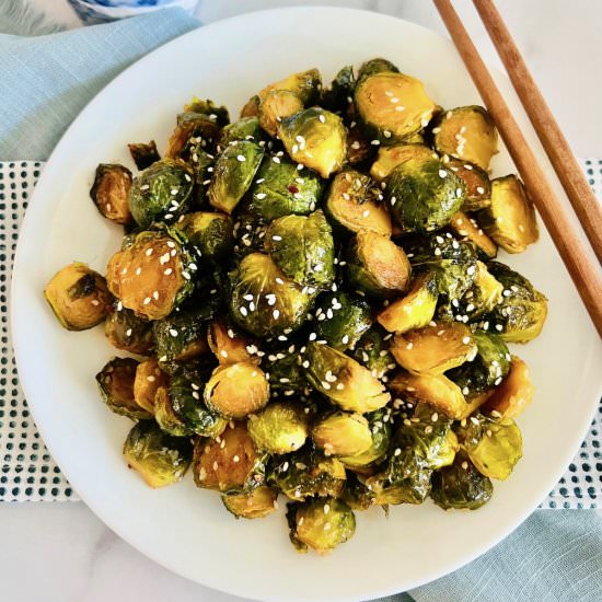 Teriyaki Brussels Sprouts - Recipe photo by theshortordercook