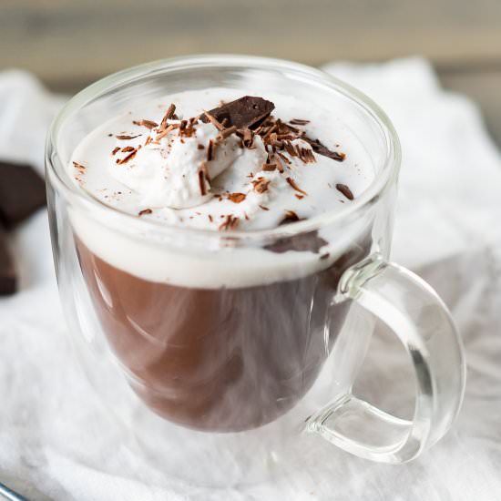 Thick Italian Hot Chocolate - Recipe photo by vibrantlygfree
