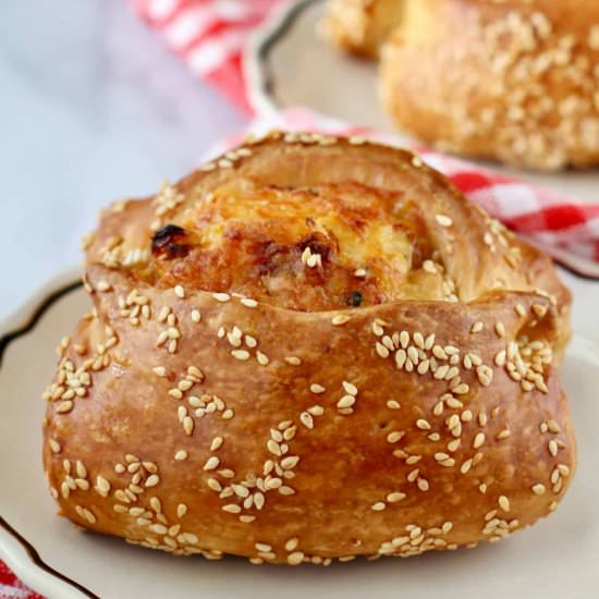 Flaounces – Cypriot Cheese Bread - Recipe photo by karenskitchenstories