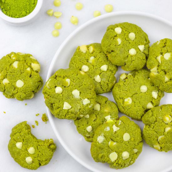 Matcha Cookies with Almond Flour - Recipe photo by Rad Foodie
