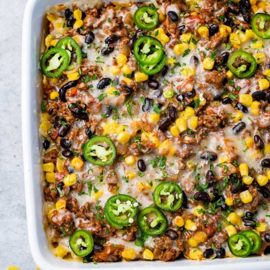TACO CASSEROLE RECIPE - Recipe photo by healthyfitnessmeals