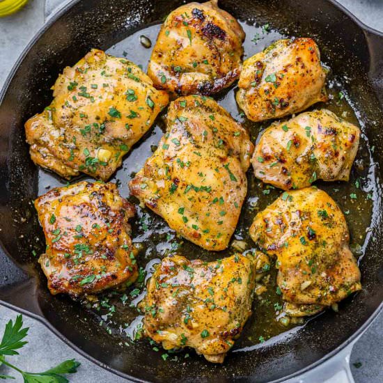 BAKED BONELESS CHICKEN THIGHS - Recipe photo by healthyfitnessmeals