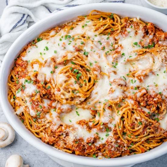 Spaghetti Casserole - Recipe photo by healthyfitnessmeals