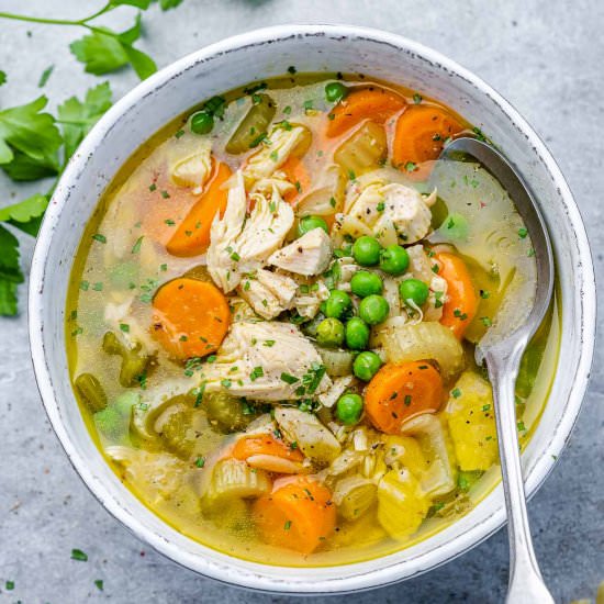 Leftover Turkey Soup Recipe - Recipe photo by healthyfitnessmeals