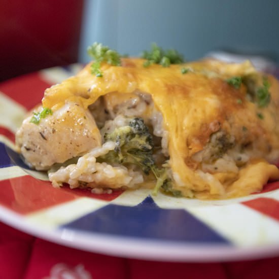 Chicken broccoli rice casserole - Recipe photo by foodmakesmehappy