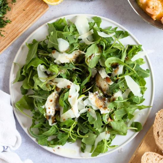 Rocket Salad with Parmesan - Recipe photo by effortlessfoodie