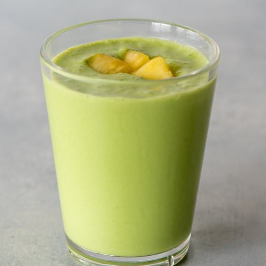 Pineapple Spinach Smoothie Recipe - Recipe photo by wholefully