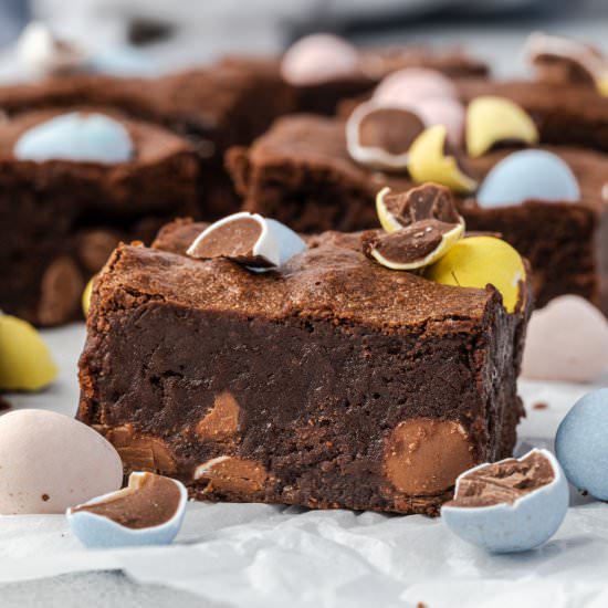 Cadbury Mini Egg Brownies - Recipe photo by stateofdinner
