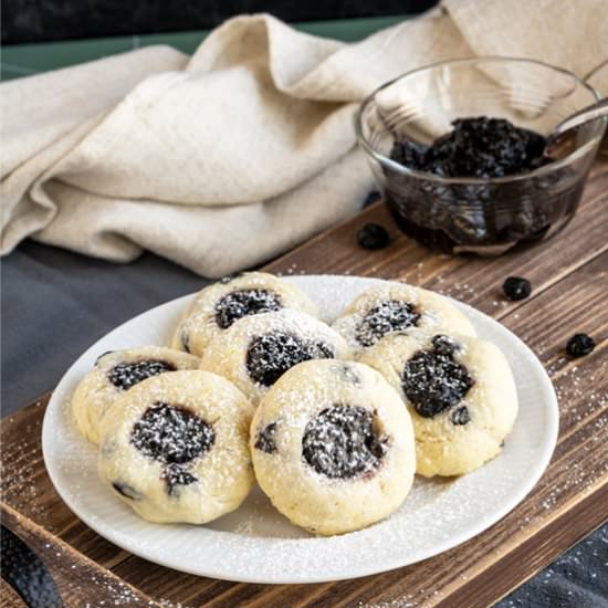 Blueberry with Blueberry Jam Cookie - Recipe photo by Mycookiejourney