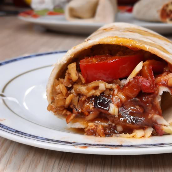 Vegan Tofu & Beans Burrito Recipe - Recipe photo by veganiac1