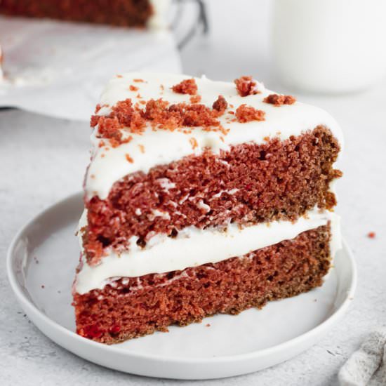 Vegan Red Velvet Cake - Recipe photo by fitandfull
