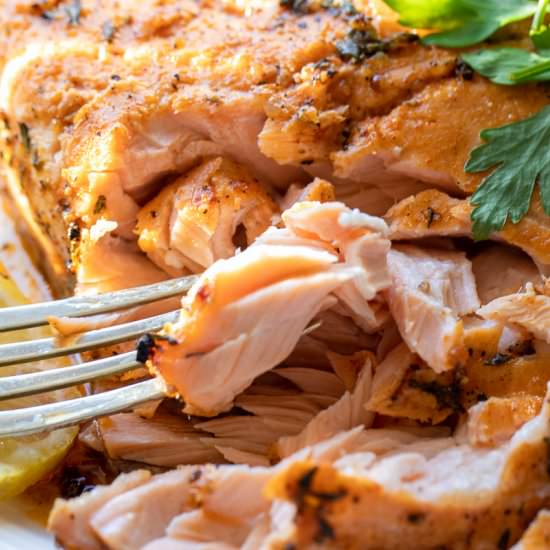 Mediterranean Baked Salmon - Recipe photo by Cooking Gorgeous