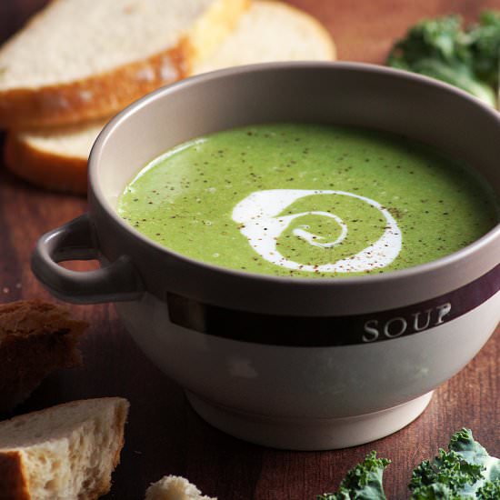Creamy Potato Kale Soup - Recipe photo by blend with spices