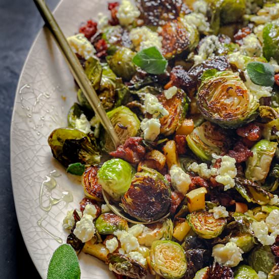 Brussels Sprouts with Chorizo - Recipe photo by thevirtualcaterer