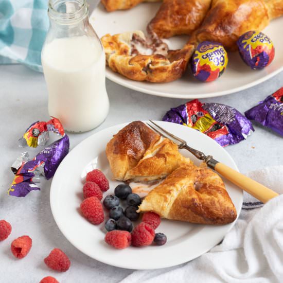 Air Fryer Creme Egg Croissants - Recipe photo by effortlessfoodie