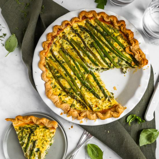 Spring Garden Quiche - Recipe photo by farmflavor