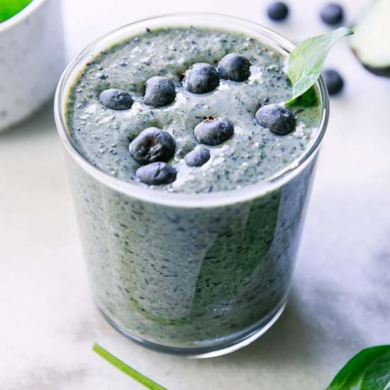 Blueberry Spinach Smoothie - Recipe photo by forkintheroad