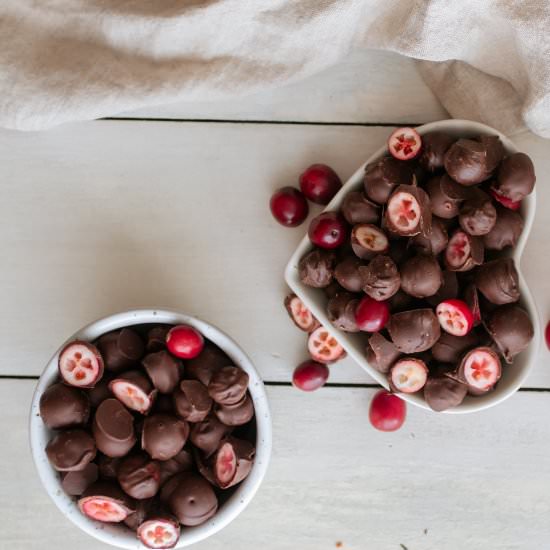 Chocolate Covered Cranberries - Recipe photo by LifeAroundtheTable