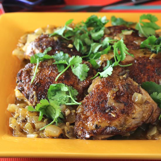 Mojo braised chicken - Recipe photo by Food Gal