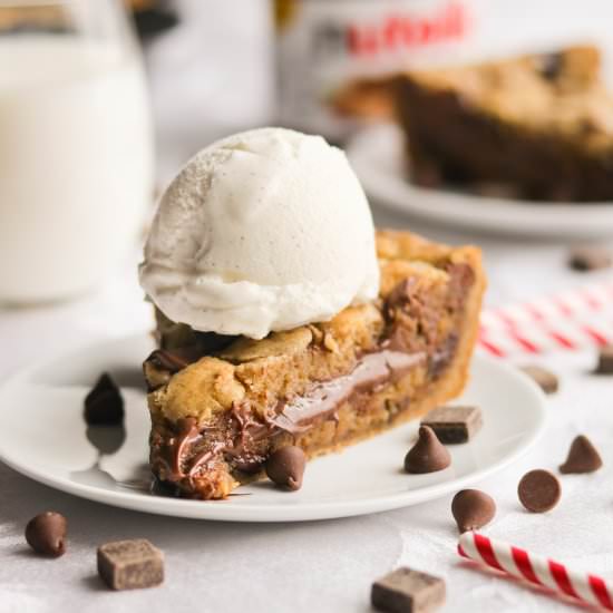 Nutella Chocolate Chip Pizookie - Recipe photo by A baJillian Recipes