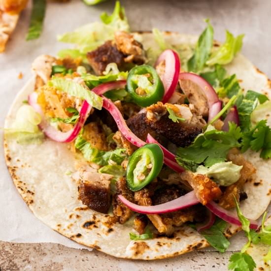 Pork Belly Tacos - Recipe photo by sugarsaltmagic