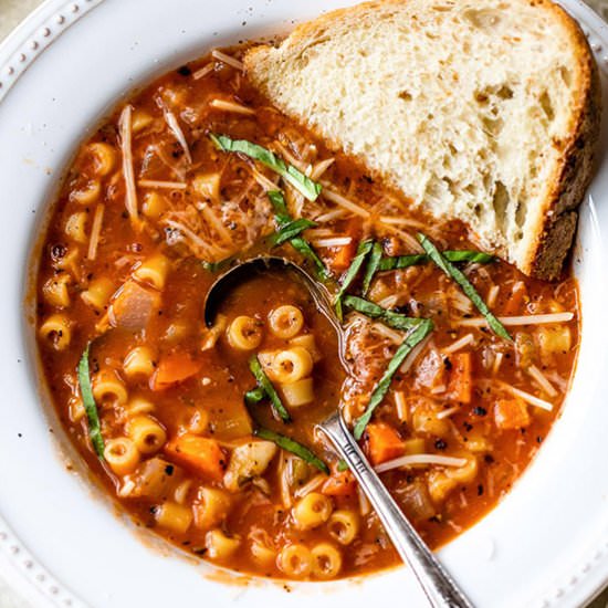 Pasta Fagioli (Pasta and Beans) - Recipe photo by Skinnytaste