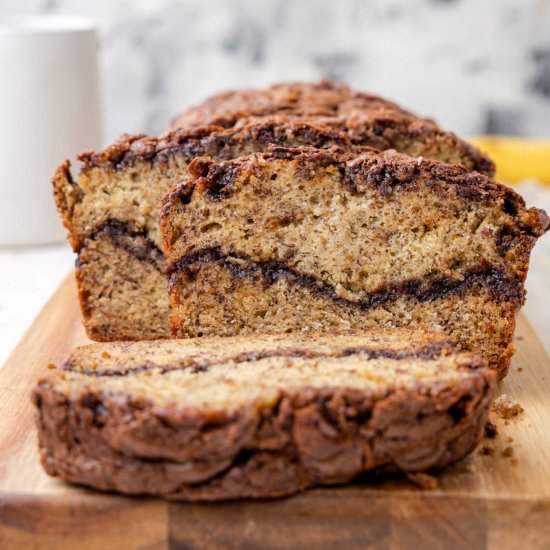 Nutella Banana Bread - Recipe photo by simplystacie