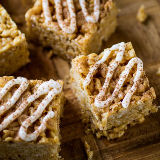 Peanut Butter Rice Krispie Treats - Recipe photo by dizzybusyandhungry