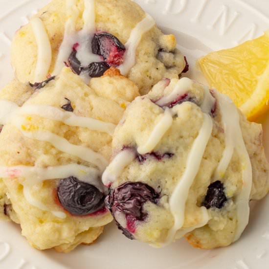 Soft Lemon Blueberry Cookies - Recipe photo by Happy Holiday Recipes