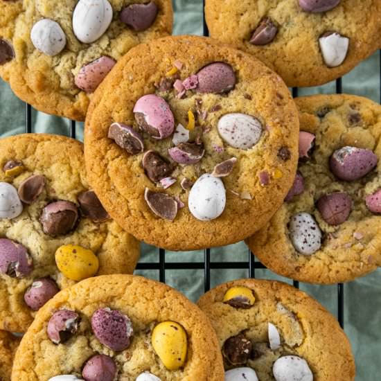Mini Eggs Cookies - Recipe photo by saltyginger