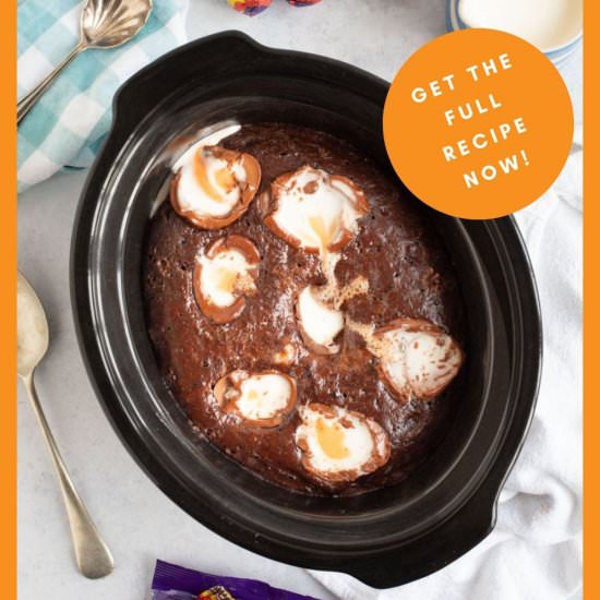 Slow Cooker Creme Egg Pudding - Recipe photo by effortlessfoodie