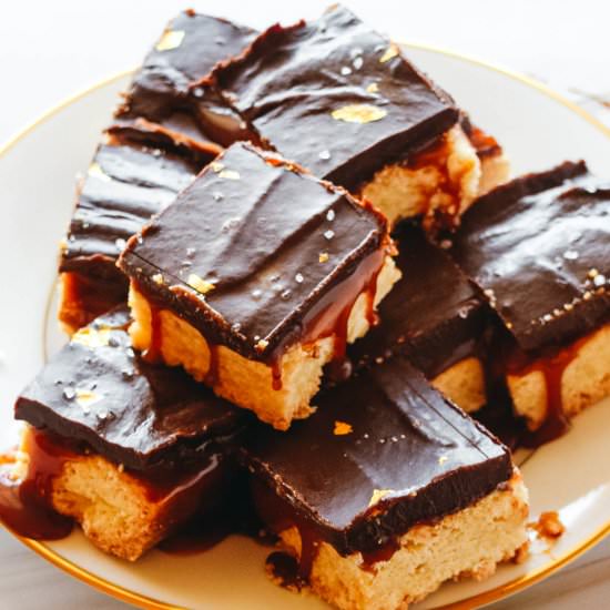 Millionaire's Shortbread Bars - Recipe photo by Sweet Simple Masala