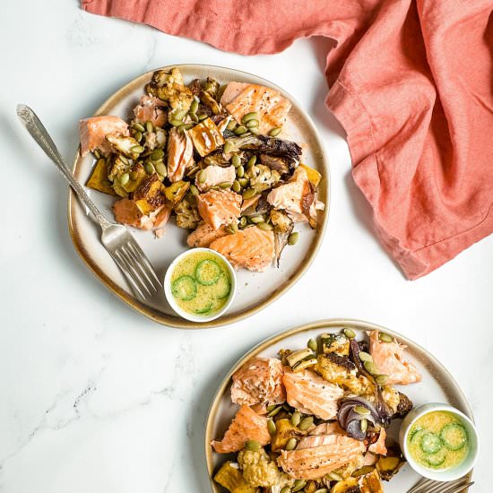 roasted salmon with citrus miso - Recipe photo by sheri silver