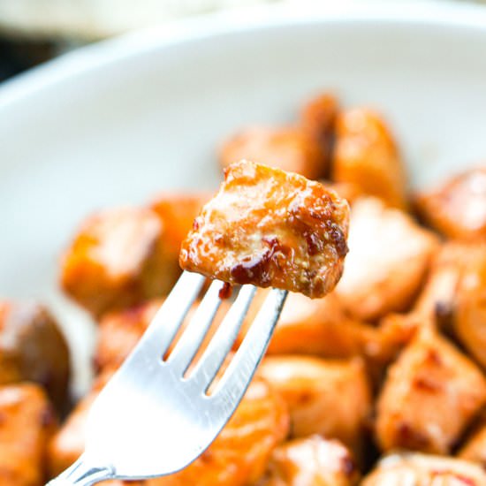 Air Fryer Keto Salmon Bites Recipe - Recipe photo by MyLifeCookbook