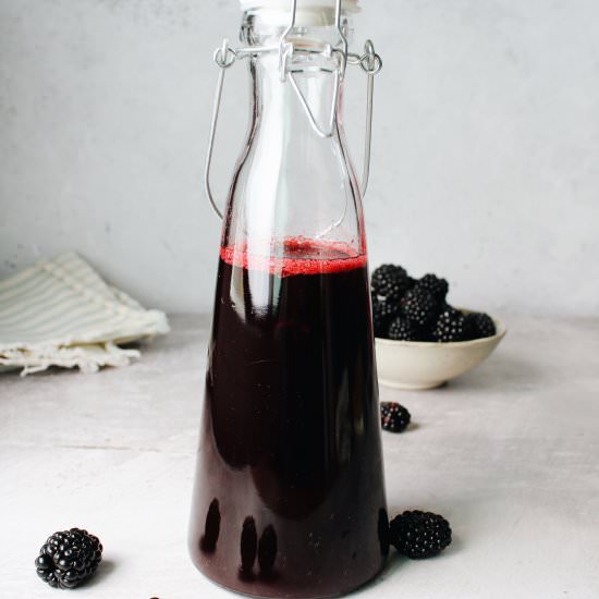 Blackberry Simple Syrup - Recipe photo by thefigjar