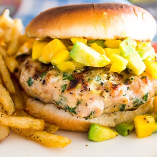 Juicy Ground Chicken Burgers - Recipe photo by Two Kooks In The Kitchen